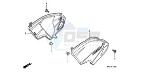 CB600F9 Europe Direct - (ED) drawing SIDE COVER