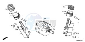 NT700VB drawing CRANKSHAFT/ PI STON