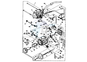 TDM 850 drawing CARBURETOR