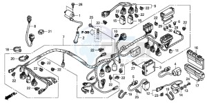 TRX420TE FOURTRAX ES drawing WIRE HARNESS