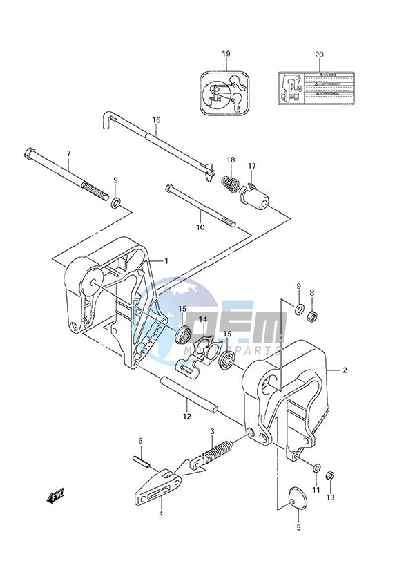 Clamp Bracket Non-Remote Control