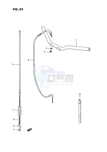 JR50 (P3) drawing HANDLEBAR - CABLE