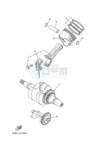 EF4000FW 251 (7C43) drawing CRANKSHAFT & PISTON