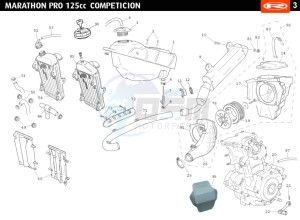 MARATHON-125-PRO-COMPETIZIONE drawing HOSE CONNEXIONS TANKS