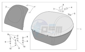 Scarabeo 50 Di-Tech drawing Top box