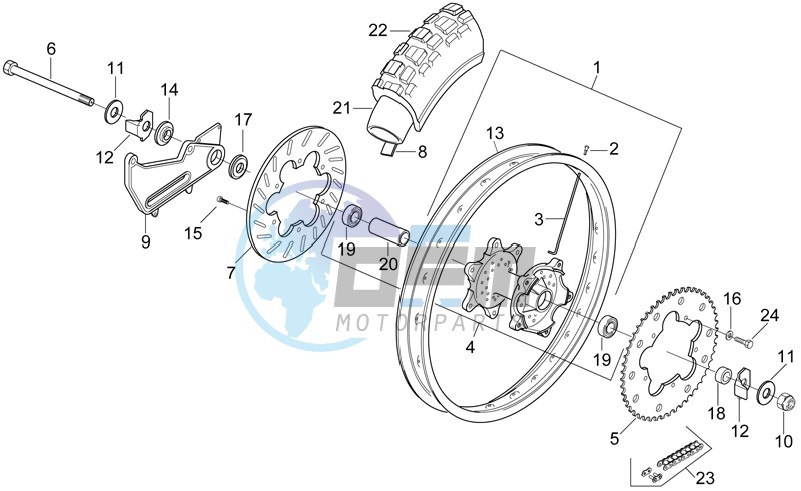 Rear wheel - Enduro