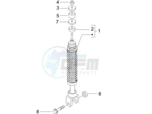 Fly 50 4t drawing Rear suspension - Shock absorbers