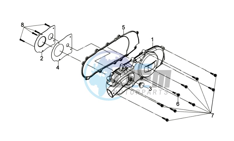 CRANKCASE COVER LEFT