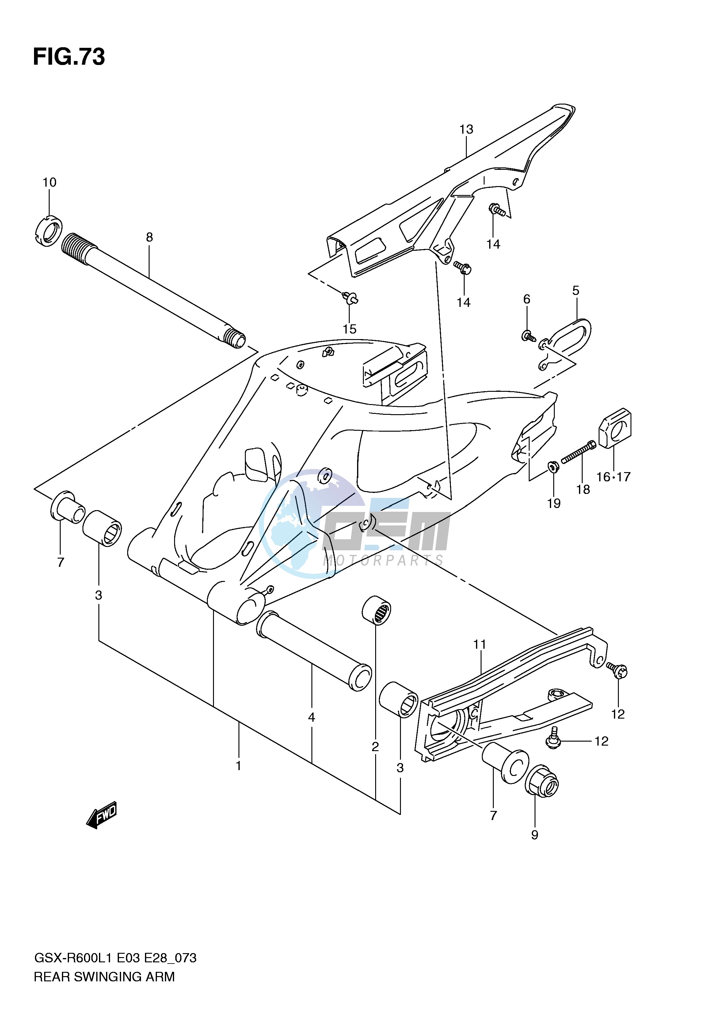 REAR SWINGING ARM