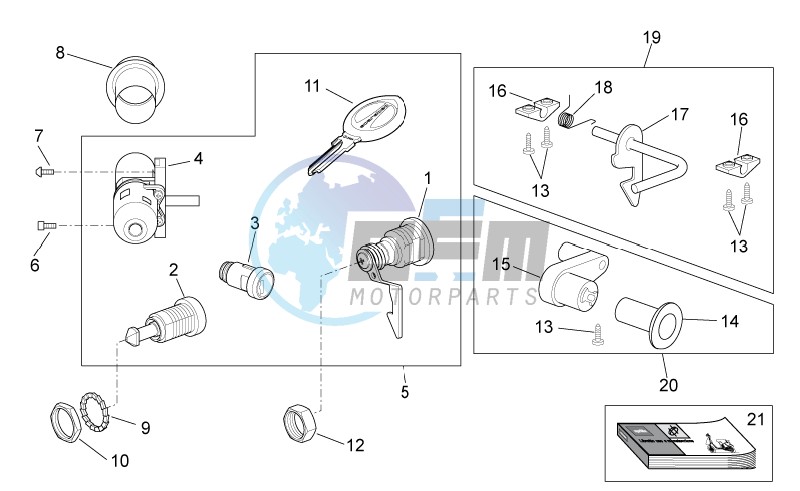 Decal - Lock hardware kit