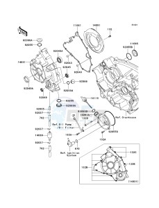 KVF 750 E [BRUTE FORCE 750 4X4I NRA OUTDOORS] (E8F-E9FA) E8F drawing ENGINE COVER-- S- -