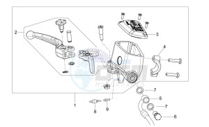 NA Mana 850 drawing Front master cilinder