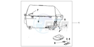 CB500S drawing TOP-BOX 45L