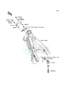 KX250F KX250T6F EU drawing Ignition System