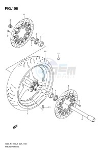 GSX-R1000 (E21) drawing FRONT WHEEL