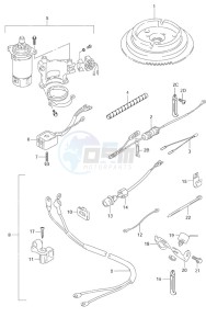 DF 9.9 drawing Starting Motor