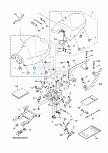 TRACER 900 MTT850 (B5CF) drawing SEAT