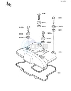 KL 600 B [KL600] (B1-B2) [KL600] drawing CYLINDER HEAD COVER