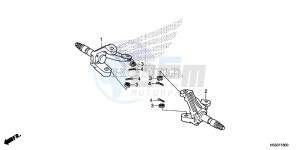 TRX250TMG TRX420 Europe Direct - (ED) drawing KNUCKLE