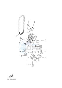 MTM690-U MTM-690-U XSR700 (B348 B348 B348) drawing OIL PUMP