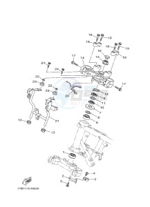 XT250 XT250G (1YBK) drawing STEERING