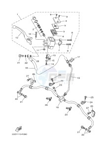 YFM700FWAD YFM70GPAH GRIZZLY 700 EPS (B1A2) drawing FRONT MASTER CYLINDER