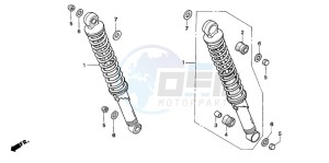 CG125ES drawing REAR CUSHION