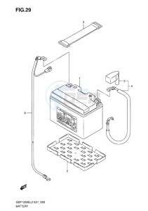 GSF-1250S BANDIT EU drawing BATTERY