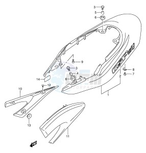 GSF250V (E24) Bandit drawing FRAME COVER