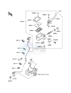 VERSYS_1000 KLZ1000AEF FR GB XX (EU ME A(FRICA) drawing Front Master Cylinder