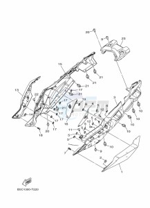 TRACER 900 MTT850 (B5CM) drawing SIDE COVER