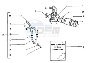 Zip 50 SP drawing Carburetor