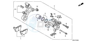 CBR1000RR9 France - (F / MK) drawing REAR BRAKE CALIPER