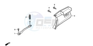 PK50SM drawing PEDAL/KICK STARTER ARM