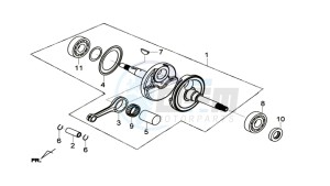 CITYCOM 300I S drawing CRANKSHAFT / PISTON / PISTON RING