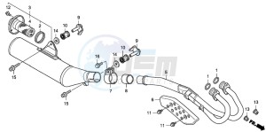 TRX400EX SPORTRAX 400EX drawing EXHAUST MUFFLER