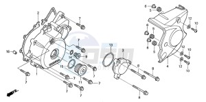 CB1300SA CB1300SUPERBOLD'OR drawing LEFT CRANKCASE COVER