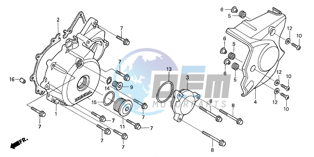 LEFT CRANKCASE COVER