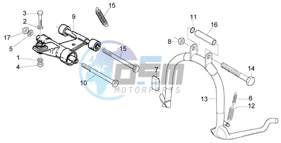 Central Stand - Swinging arm