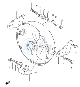 GS500E (E28) drawing HEADLAMP HOUSING