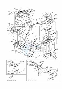 YZF320-A YZF-R3 (B2X2) drawing COWLING 1