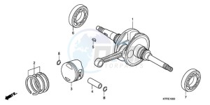 SH1509 Europe Direct - (ED / 2ED) drawing CRANKSHAFT/PISTON