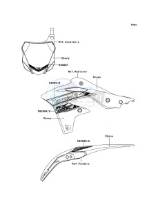 KX250F KX250ZDF EU drawing Decals