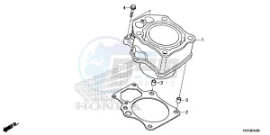 TRX420TM1E TRX420 Europe Direct - (ED) drawing CYLINDER