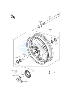 VULCAN 1700 NOMAD ABS VN1700DFF GB XX (EU ME A(FRICA) drawing Front Hub