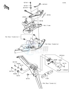 VERSYS 650 ABS KLE650FHFA XX (EU ME A(FRICA) drawing Taillight(s)