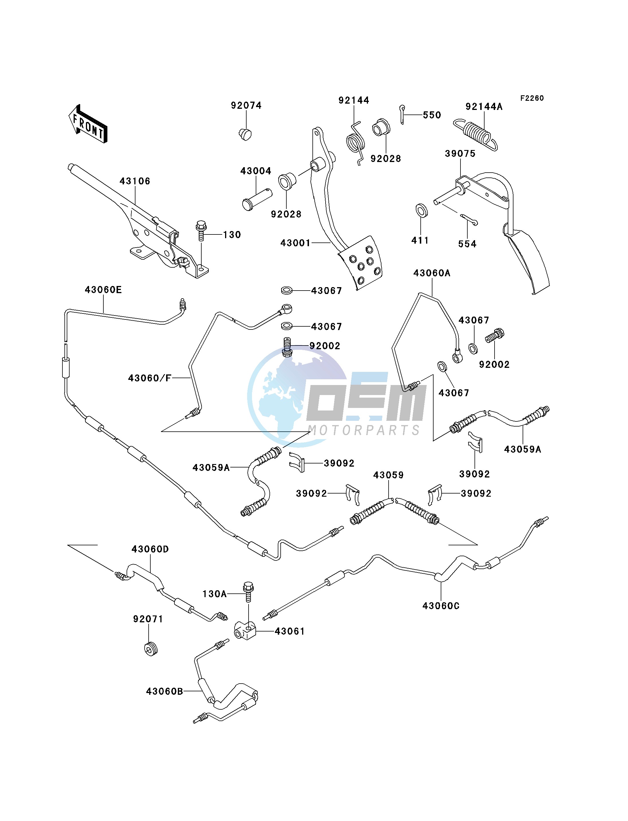 BRAKE PEDAL_THROTTLE LEVER