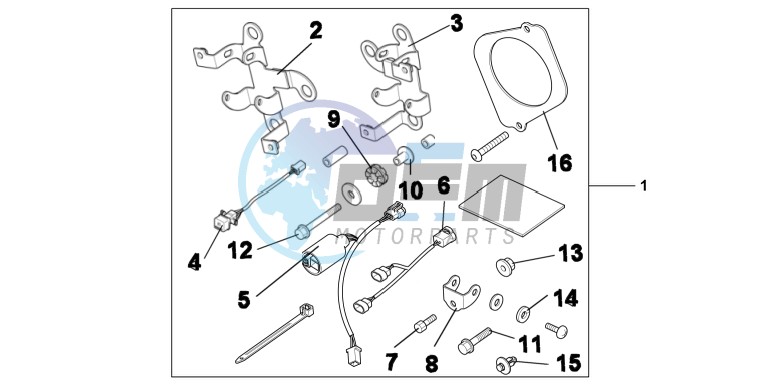 KIT,FOG LAMP ATT.