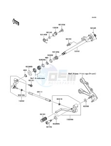 NINJA ZX-6R ZX600RDF FR GB XX (EU ME A(FRICA) drawing Gear Change Mechanism