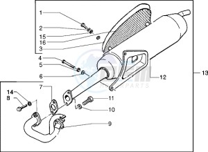 Typhoon 50 XR drawing Catalytic silencer